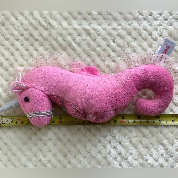 Aurora World Plush Pink Seahorse Stuffed Animal Toy - Picture 8 of 9
